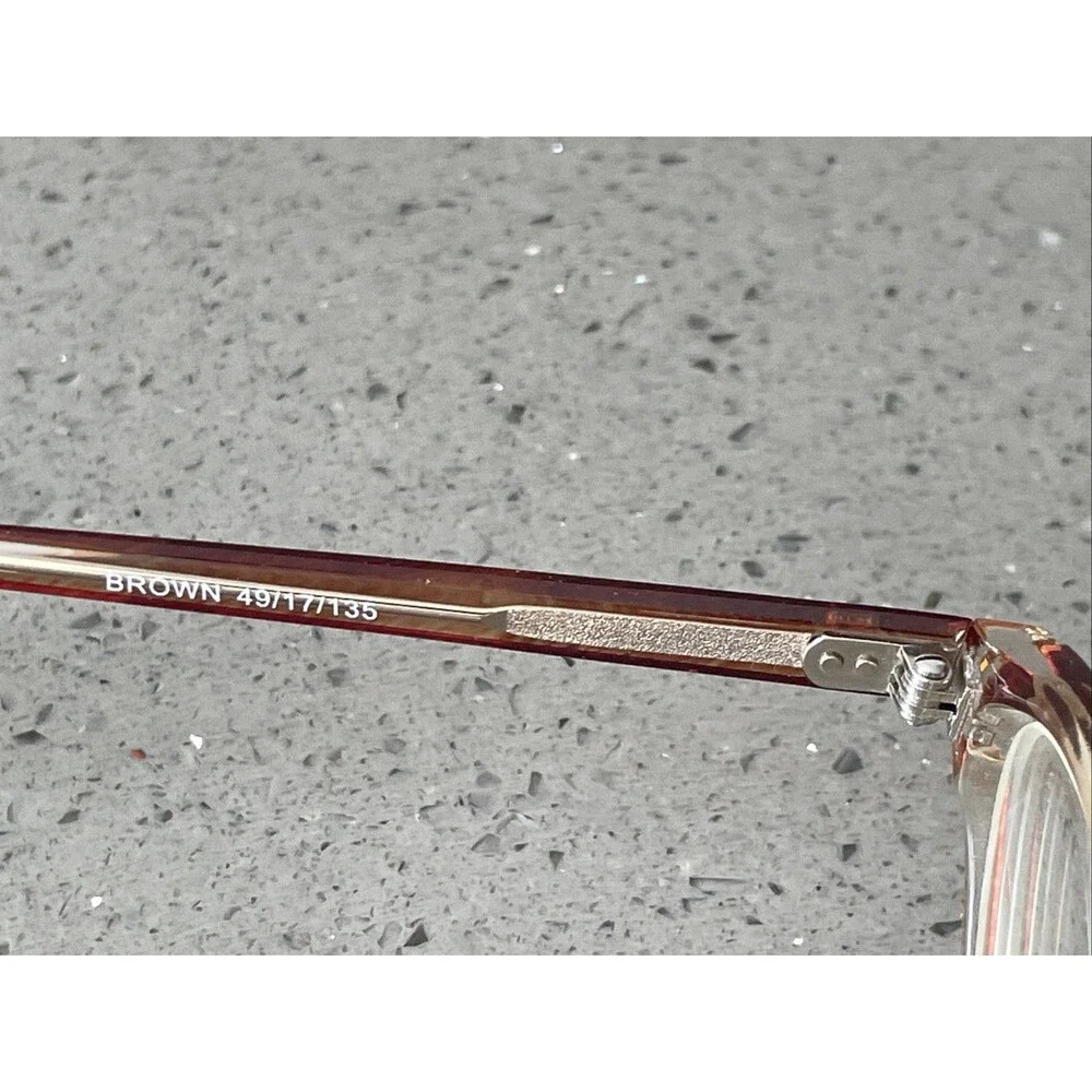 Modern KATHY BROWN 49-17-135 Brown Fade Full Rim Plastic Eyeglasses Frames ONLY